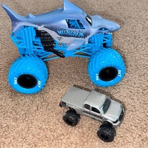 Megalodon Shark Monster Truck Toy - Bright Blue
